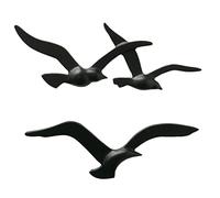 Boltze Birdy 2018897 Décoration Murale Murale en métal Motif Maritime Noir