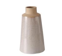 Boltze Catrinia 2026125 Vase en faïence, Beige, Mat, 16 x 16 x 28 cm