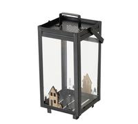 BOLTZE-Lanterne Homewood coloris noir en bois - 15 x 15 x 31 cm