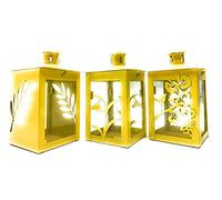 Boltze Lot de 3 lanternes Caruso (Argent, photophores, sans Bougies, décoration pour Appartement, Maison, intérieur, bougeoires) 8876400