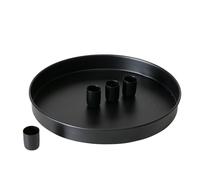 Boltze Margo 2039135 Bougeoir Rond en Fer, Fait à la Main, Design Moderne, pour Bougies, bougeoirs, Accessoires de Bougies