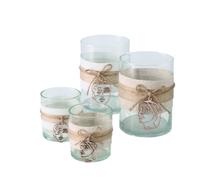 BOLTZE-Photophore coloris beige Amaya - diamètre 9,5 cm