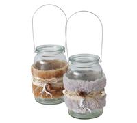 BOLTZE-Photophore Diana coloris blanc - 19 cm