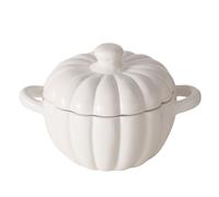 BOLTZE-Plat à four blanc en céramique forme potiron Tramo - diamètre 14,5 x 12,5 cm