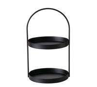 BOLTZE-Présentoir de table en fer noir Joko - 27 x 26 x 44 cm