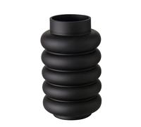 BOLTZE Ribbo 2033620 Vase Rond en Verre Mat imperméable Fait Main Design Minimaliste Hauteur 25 cm Diamètre 15 cm