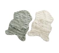 BOLTZE-Tapis décoratif Skoldi coloris blanc - 90 x 60 cm