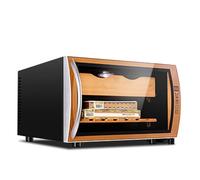 BoluDukNN Cave à Cigares électrique - Refroidisseur électronique De 25 L - Bois De Cèdre Espagnol - Commande Tactile Intelligente + éclairage LED - Peut Contenir 150 Cigares A