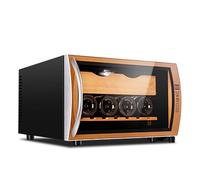 BoluDukNN Cave à Cigares électrique - Refroidisseur électronique De 25 L - Bois De Cèdre Espagnol - Commande Tactile Intelligente + éclairage LED - Peut Contenir 150 Cigares B