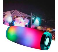 BoluDukNN Haut-Parleur Bluetooth sans Fil, Boîte à Flèche Lumineuse LED Colorée, Prise en Charge De La Radio FM avec Carte TF, étanche, Barre De Son USB Green