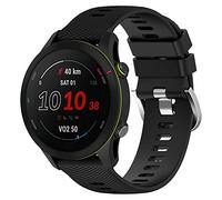 BoLulo Bracelet de Montre 22mm pour Garmin Forerunner 255 Music/255, Venu 2, Vivoactive 4 - Sangle en Silicone avec Fermoir