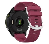 BoLulo Bracelet de Montre 22mm pour Garmin Forerunner 255 Music/255, Venu 2, Vivoactive 4 - Sangle en Silicone avec Fermoir