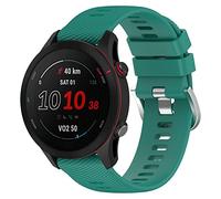 BoLuo 18mm Bracelet de Montre pour Garmin Forerunner 255S / Forerunner 255S Music, Silicone Bracelet de Montres Bande avec fermoir Sangle pour Garmin Venu 2S / Vivoactive 4s/ Vivoactive 3S (vert)