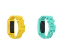 BoLuo 2 Pcs Bracelet de Montre pour Fitbit Ace 2 / Fitbit Inspire,Silicone Bracelets de Montre Armband Strap Bande Remplacement avec fermoir Sangle pour Fitbit Inspire/Inspire HR (vert jaune)