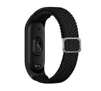 BoLuo Bracelet Compatible avec Xiaomi Mi Band 6,Nylon Braided Stretch Solo Loop Bracelets Montre,Silicone Bande Sport Remplacement Sangle pour Xiaomi Mi Band 6 5 4 3 Watch Accessories (gris)