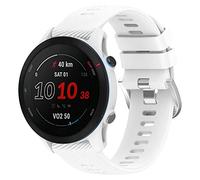 BoLuo Bracelet de Montre 22mm pour Garmin Forerunner 255 Music/255, Venu 2, Vivoactive 4 - Silicone Sangle avec Fermoir (Blanc)