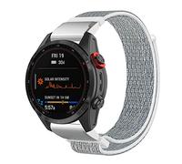 BoLuo Bracelet de Montres pour Huami Amazfit Falcon/Garmin Fenix 7/ Forerunner 955 / Epix Gen 2, 22mm Nylon Bande Strap pour Garmin Descent G1 / Garmin Instinct 2 / Fenix 6 / Fenix 5 (Blanc gris)