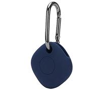 BoLuo Coque pour Galaxy SmartTag avec Carabiner,Couverture pour SmartTag,Étui Housse Cuir Véritable de protection en silicone souple avec boucle pour Samsung Galaxy SmartTag Bluetooth tracker