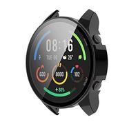 BoLuo Coque Protecteur Case pour Xiaomi Mi Watch Color Sport, PC Film Tre mpé Silicone étui Housse Cover Transport,Étui Housse Antichoc Etui pour Xiaomi Mi Watch Color Sport Accessories (black)