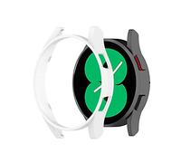 BoLuo Coque Protecteur Compatible avec Galaxy Watch 4 44mm,Silicone étui Housse Cover Transport,Étui Housse Mince Portable Antichoc Etui pour Galaxy Watch 4 44mm SM-R870 Watch Accessories (Blanc)