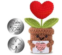 boluoboluomi Cadeau de tournesol pour femme - Beau qu'il t'existe - Tournesol allemand - Porte-bonheur - Cadeau de meilleure amie - Cadeau d'adieu - Cadeau de retraite, no, Coton, no