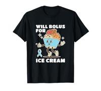 Bolus pour crème glacée diabétique Type 1 2 diabète insuline T-Shirt