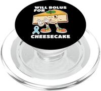 Bolus pour gâteau au Fromage diabétique Type 1 2 insuline PopSockets PopGrip pour MagSafe