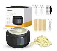Bolusso Appareil d’épilation à la cire nez et visage | Kit avec cire élimination précise des poils utilisation facile à domicile résultat durable