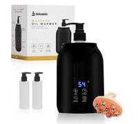 Bolusso Chauffe-huile de massage noir - Chauffe-biberon professionnel 30-65 °C Système de chauffage à l'huile portable rapide avec
