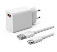 BOLUX-JS Chargeur Type C Charge Rapide pour Samsung Galaxy A16 A15 A14 A23 A13 A12, A32, A33, A54, A53, A51, S10, S9,S8, A20e, A04S, Chargeur USB C Rapide Secteur avec 2M Type-C Câble
