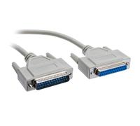 Bolwins H04 Câble parallèle DB25 mâle vers femelle, 1,5 m, connexion fiable PC imprimante, prolongation IEEE 1284, idéal pour imprimante, modem, PDA, rétro-informatique