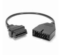 Bolwins K56C Câble adaptateur OBD1 vers OBD2 40 cm - 12 broches vers 16 broches pour véhicules GM, convient pour Chevrolet, lecture facile des erreurs, câble de diagnostic automobile pour scanner OBD1