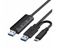 Bolwins Q04C Câble de transfert de données USB 3.0 PC vers PC 2 m, Noir