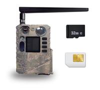 BolyGuard Caméra de chasse 4G 37 MP 4K - Pas de luminosité 940 nm - Avec plan de données liant - Carte SIM - 100 m - Plan de transfert de photos gratuit pour le test - Pas besoin de WiFi