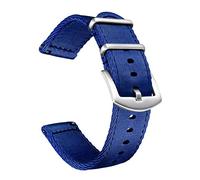 BOLYTE Bracelet de Montre de Remplacement en Nylon Toile Facilement Interchangeables pour Homme Femme 20mm 22mm (Bleu Marine, 20mm)