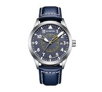 BOLYTE Montre Mécanique Automatique pour Homme avec Bracelet en Cuir/Inoxydable, Militaire