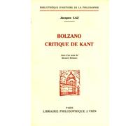 Bolzano critique de Kant