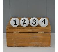 Bolze Lot de 4 poignées de meuble Numéros 4 cm