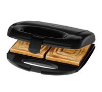 Bomann Appareil à sandwich ST6074CB Noir – Plaques carrées antiadhésives, régulateur de température