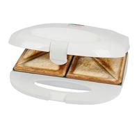 Bomann Appareil à Sandwich Croque-monsieur ST6073CB - Blanc, 2 Plaques Triangulaires Antiadhésives, Poignée Calorifugée, Régulateur de Température Automatique, 680-820 W, Arrêt de Sécurité