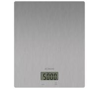 Bomann® Balance de cuisine numérique KW 6086 CB - Avec indication des tasses - Idéale pour les recettes tendance - Extra plate - Fonction tare - Acier inoxydable - Balance de cuisine