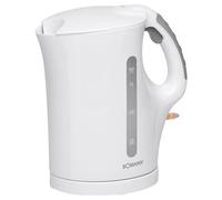 Bomann Bouilloire, Kettle, Bouilloire 1,7 litre, avec arrêt automatique & manuel, filtre anticalcaire amovible, max 2200 watts, Bouilloire blanche, WK 6079 CB blanc