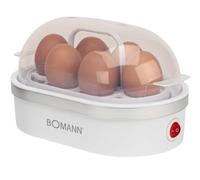 Bomann EK 5022 CB 6 œufs 400 W Argent, Transparent, Blanc