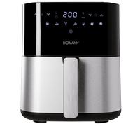 Bomann Friteuse à air chaud FR6069HCB 5L – 8 programmes, réglage durée/température, LED Noir/Inox
