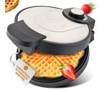 Gaufrier Électrique - Machine à Gaufre - Gaufrier en Acier Inoxydable - Appareil à Gaufre Professionnel - BOMANN WA1365CB - Gaufrier - 1000 Watts - Avec poignée à isolation thermique poignée