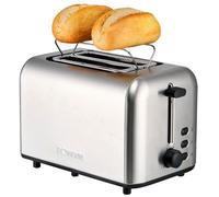 Bomann Grille-Pain 2 Tranches Fentes Larges TA 6080 CB, Inox