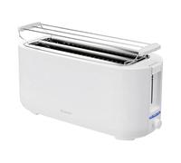 Bomann® Grille-pain 4 tranches | Grille-pain à fentes longues avec fonction décongélation/réchauffage/arrêt rapide | avec support à petits pains | TA 6070 CB blanc