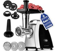 Bomann FW 6067 CB hachoir 1200 W Noir, Acier inoxydable