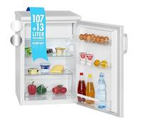 Réfrigérateur 120L Blanc Bomann KS2194-1-Blanc - Capacité 120L - Réfrigérateur 107L - Congélateur 13L