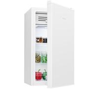 Bomann KS 7257 Réfrigérateur Congélateur 83 Litres Silencieux 2 Étagères Petit Réfrigérateur Butée de Porte Interchangeable 0°C - 8°C Petit Réfrigérateur Congélateur Blanc